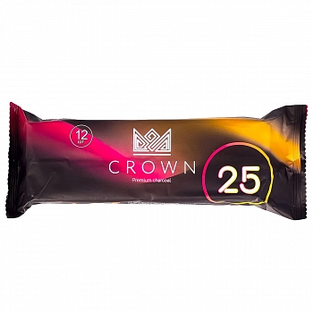 Crown 25мм, 12шт/уп - уголь для кальяна